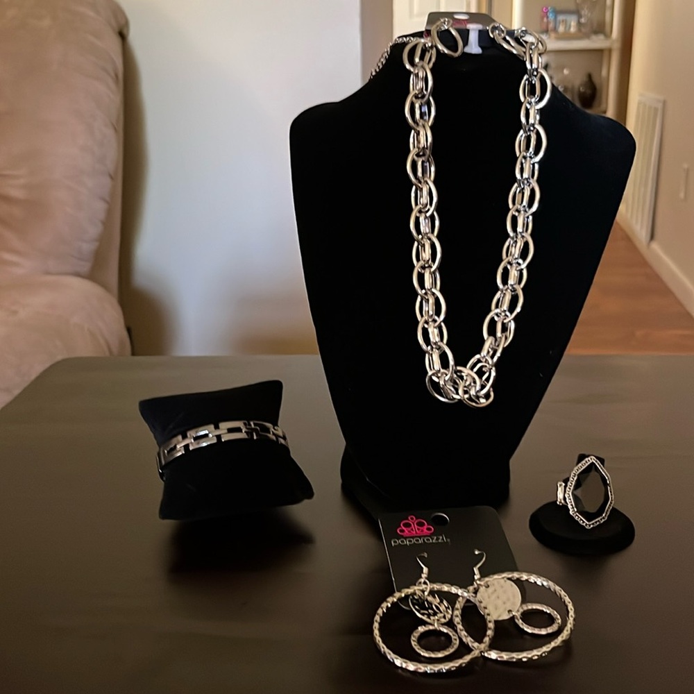 Silver necklaces
